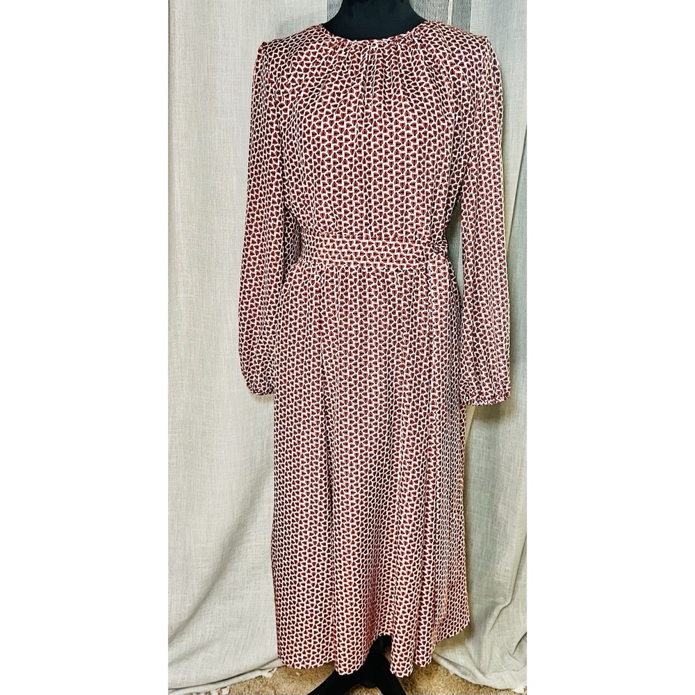 Carolina Herrera New York Ladybug Print Long Sleeve Belted Dress Sz 12 $2690 NWT - Picture 8 of 15